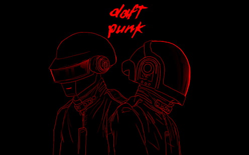 minimalism, Daft Punk, music, HD wallpaper HD wallpaper