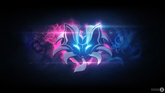 pink and purple fox digital wallpaper, Riot Games, League of Legends, Ahri, HD wallpaper HD wallpaper