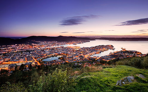 Берген Норвегия Една от най-красивите страни в света Великолепните фиорди Планини Градове и красиви пейзажи Ultra Hd тапети за работен плот, HD тапет HD wallpaper
