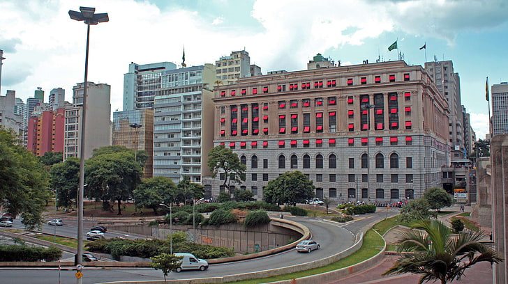 brazil, brazilian, city, city hall, city park, road, sao paulo, sp, HD wallpaper