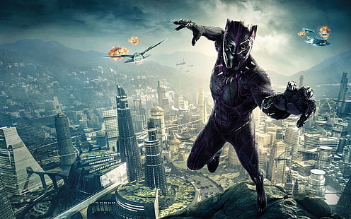 Black Panther 4K 8K, Noir, Panthère, Fond d'écran HD HD wallpaper