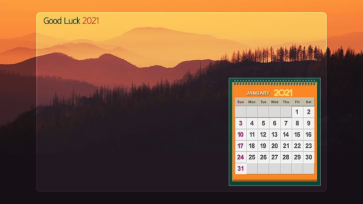 Calendario, 2021, enero, Fondo de pantalla HD | Wallpaperbetter
