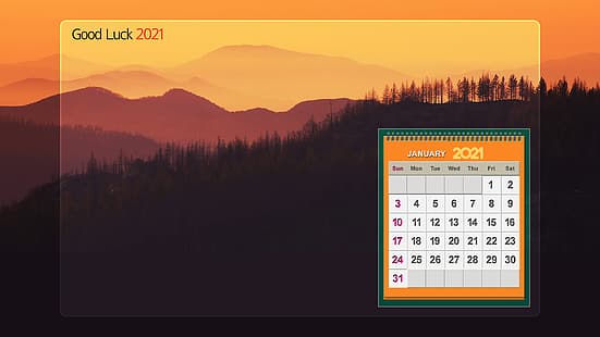 التقويم ، 2021 ، يناير، خلفية HD HD wallpaper