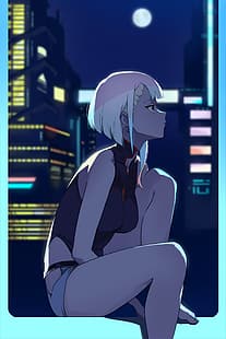 Cyberpunk: edgerunners, lucy (edgerunners), anime, anime girls, Sfondo HD HD wallpaper