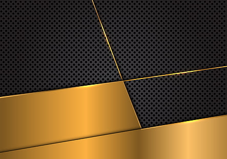 линия, фон, злато, черно, текстура, HD тапет HD wallpaper