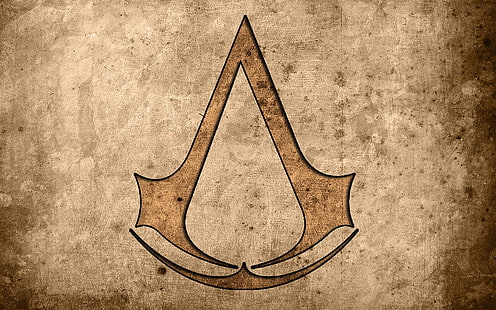 Logo Assassins Creed, Assassin's Creed: Black Flag, gry wideo, Ubisoft, logo, Tapety HD HD wallpaper