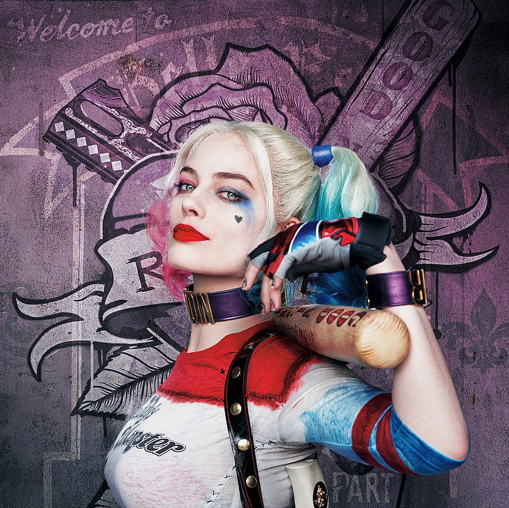 Harley Quinn, 5K, Pasukan Bunuh Diri, Margot Robbie, Wallpaper HD
