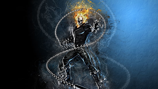 hero, artwork, Ghost Rider, Marvel Vs. Capcom, Marvel vs. Capcom 3: Fate of Two Worlds, HD wallpaper HD wallpaper