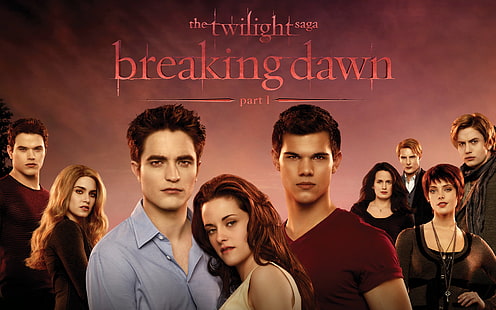 The Twilight Saga Breaking Dawn, crépuscule, saga, aube, rupture, Fond d'écran HD HD wallpaper