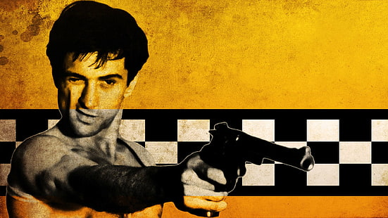 Film, tassista, Robert De Niro, Sfondo HD HD wallpaper