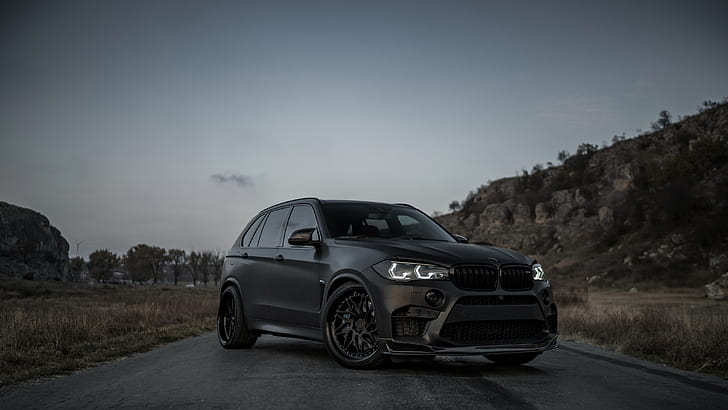 vista frontal, 2018, BMW X5, crossover, X5M, desempenho Z, HD papel de parede