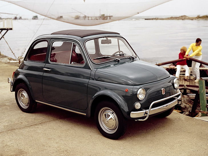 1968 Fiat 500, mini, vintage, classic, fiat, antique, 1968, small, cars, HD wallpaper