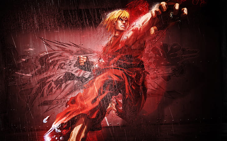 Ken in Street Fighter, street, fighter, HD wallpaper