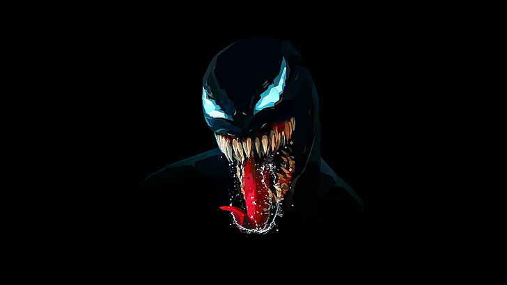 Тапет на Marvel Venom, Venom, тъмно, Marvel Comics, HD тапет