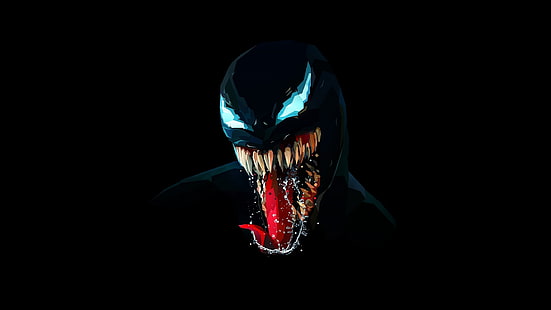 Тапет на Marvel Venom, Venom, тъмно, Marvel Comics, HD тапет HD wallpaper