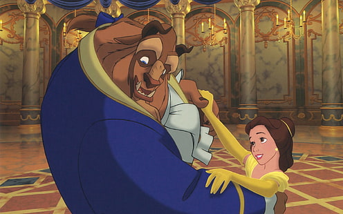 Beauty And The Beast, Beast, Cartoon, Disney, HD wallpaper HD wallpaper