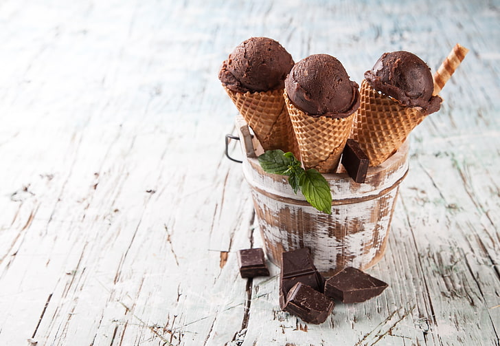 Eis, Süßigkeiten, Schokolade, HD-Hintergrundbild