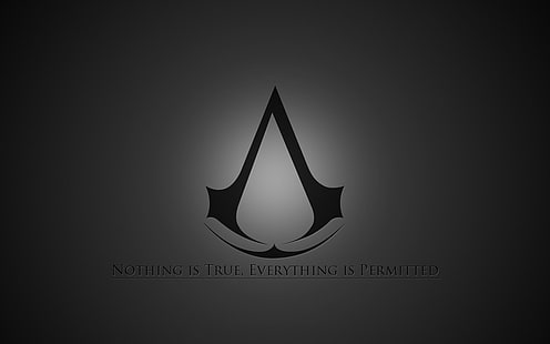 Logo Assassin's Creed, Assassin's Creed, gry wideo, Tapety HD HD wallpaper