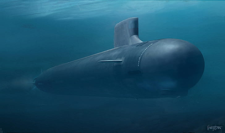 vapen, båt, ubåt, undervatten, atom, HD tapet
