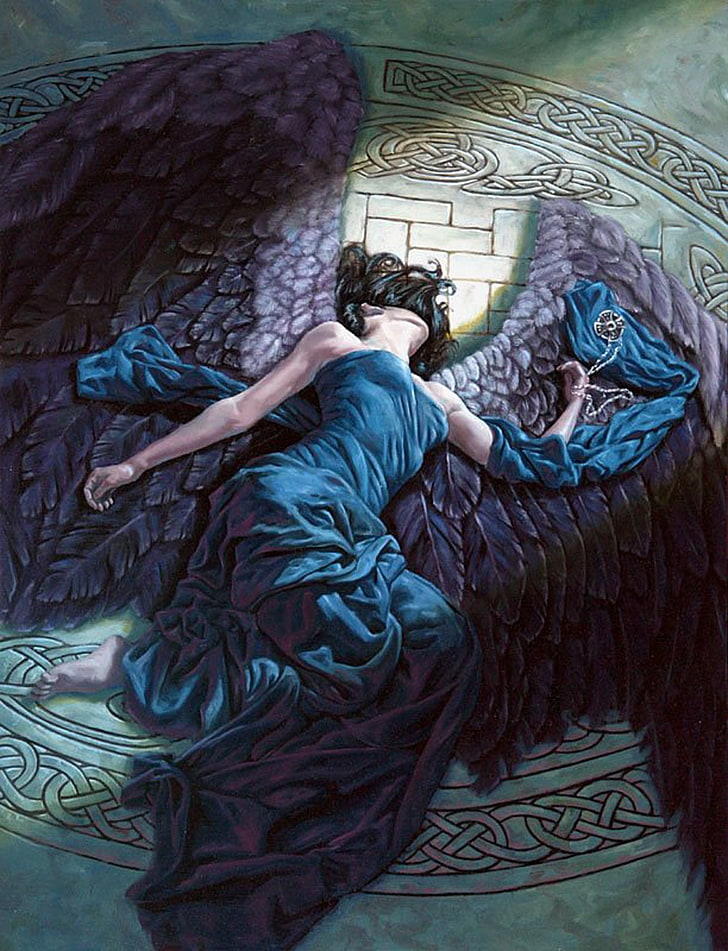 天使 美しい ドレス ファンタジー 女の子 髪 長い 魔法 翼 Hdデスクトップの壁紙 Wallpaperbetter
