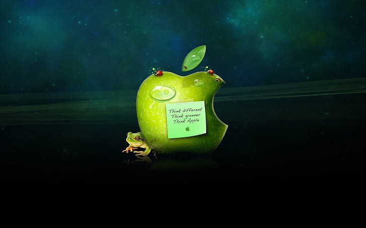 Think different, Think greener, Think Apple, Think, Different, Apple, HD wallpaper