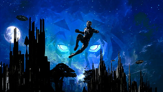 ภาพยนตร์เรื่อง Black Panther Black Panther (Marvel Comics), วอลล์เปเปอร์ HD HD wallpaper
