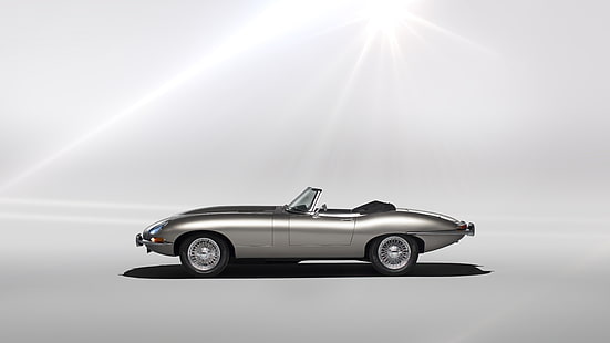 Elektroauto, Jaguar E-Type Zero, Oldtimer, Luxusauto, Jaguar, 8k uhd, Jaguar E-Type, HD-Hintergrundbild HD wallpaper