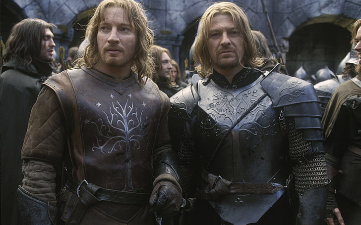 The Lord of the Rings, Boromir, Faramir, brothers, Sean Bean, HD wallpaper