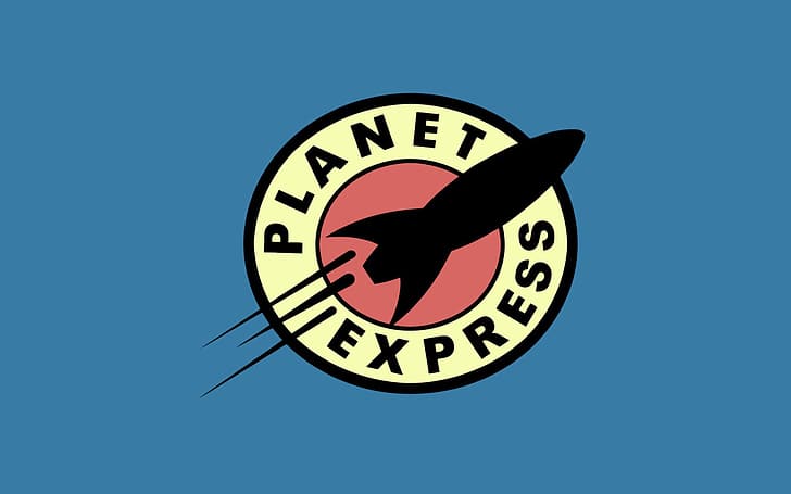 лого, Футурама, мультсериал, Планетный Экспресс, Фрай, HD обои
