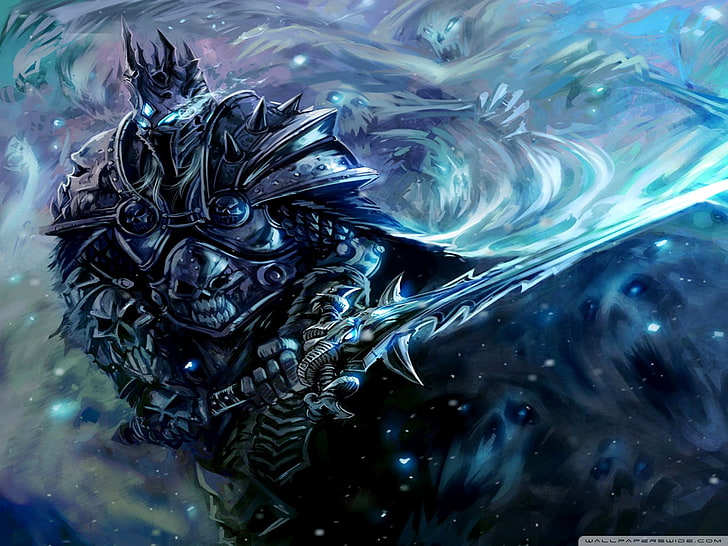 Arthas clip art, World of Warcraft, Rey Exánime, Fondo de pantalla HD