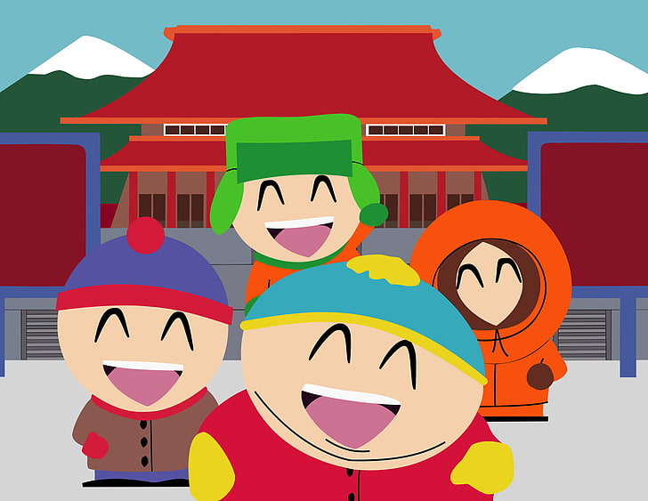 South Park, Eric Cartman, Kenny McCormick, Kyle Broflovski und Stan Marsh, HD-Hintergrundbild