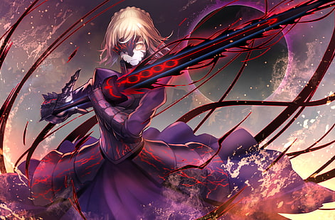 Fate Series, Fate / Grand Order, Sabre Alter, Fondo de pantalla HD HD wallpaper