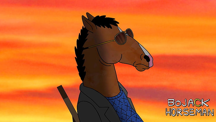 BoJack Horseman, Netflix, séries animadas, arte em quadrinhos, cores quentes, HD papel de parede