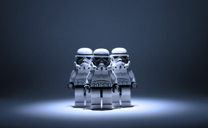 Star Wars Lego Stormtrooper, three Star Wars Storm Trooper vinyl figures, Games, Star Wars, Star, Wars, stormtrooper, Lego, HD wallpaper
