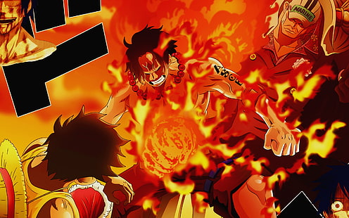 One Piece Ace Död, död, bit, anime, HD tapet HD wallpaper