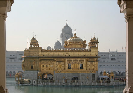 Tapınaklar, Harmandir Sahib, Amritsar, Hindistan, HD masaüstü duvar kağıdı HD wallpaper