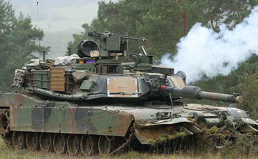tank, baju besi, Abrams, M1A2, Wallpaper HD HD wallpaper