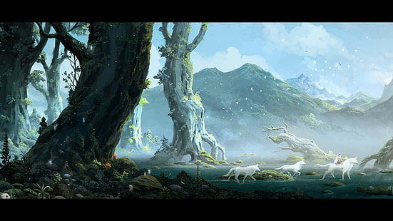 Anime, Landschaft, Mononoke, Moro, Prinzessin Mononoke, San, Studio Ghibli, HD-Hintergrundbild HD wallpaper