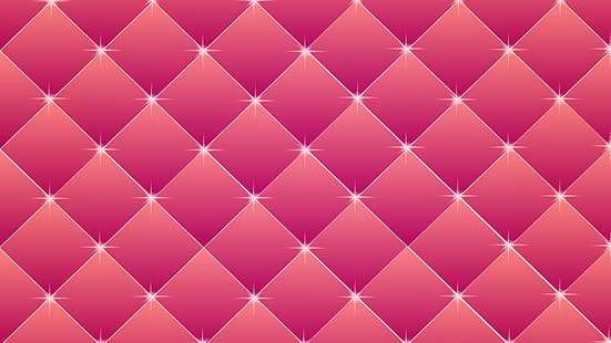 квадратчета, ромбове, розово, блясък, HD тапет HD wallpaper