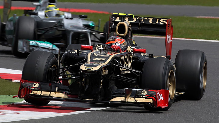 Формула 1, Lotus Renault F1, автомобиль, HD обои