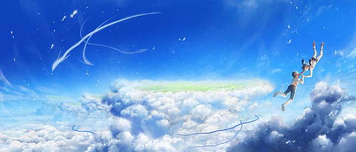 애니메이션, 당신과 함께 풍 화, 히나 아마노, Hodaka Morishima, HD 배경 화면 HD wallpaper