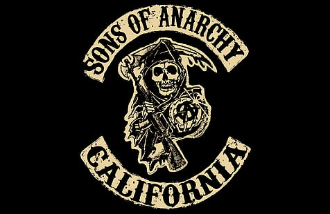 Sons of Anarchy California логотип, логотип, сериал, CA, сыновья анархии, дети анархии, HD обои HD wallpaper