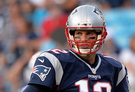 Foto de jugador de fútbol, ​​Tom Brady, fútbol americano, patriotas de Nueva Inglaterra, Fondo de pantalla HD HD wallpaper