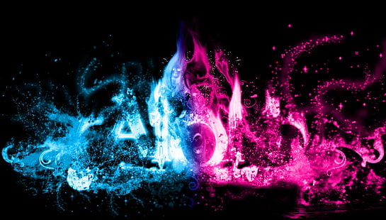 illustrazione blu e rosa, Aion, colorati, videogiochi, Sfondo HD HD wallpaper