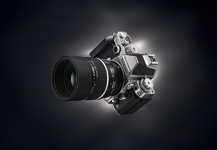 appareil photo reflex noir Nikon, nikon, appareil photo, nikon df, Fond d'écran HD