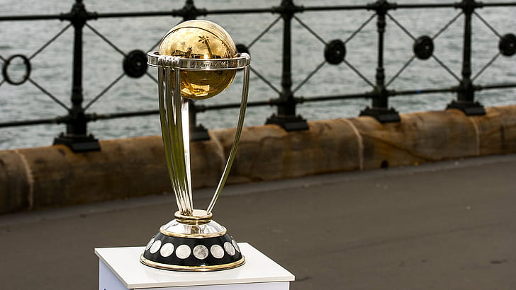 Cricket World Cup 2015 Trophy, brass and silver trophy, cricket, beautiful, prize, HD wallpaper