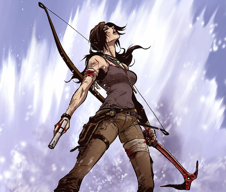 Tomb Raider, ilustraciones, Lara Croft, Fondo de pantalla HD