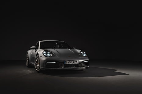 Porsche, Porsche 911 Carrera, Автомобиль, Porsche 911, Porsche 911 Carrera 4S, Серебряный Автомобиль, Спортивный Автомобиль, Автомобиль, HD обои HD wallpaper