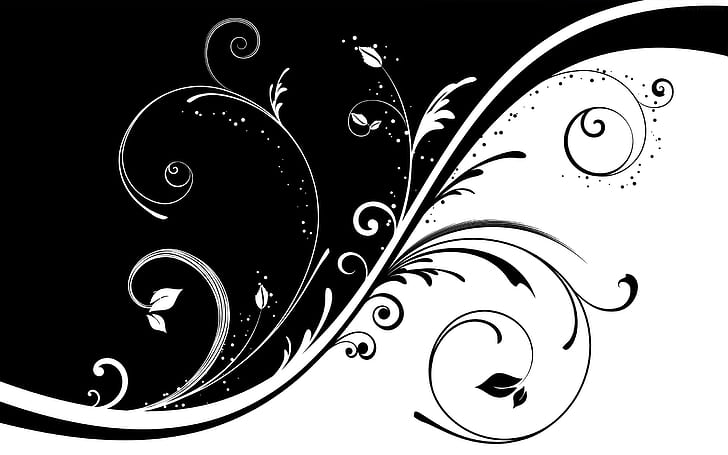 Schwarzweiss-Vektor, Weiß, Schwarzes, Vektor, Schwarzweiss, HD-Hintergrundbild
