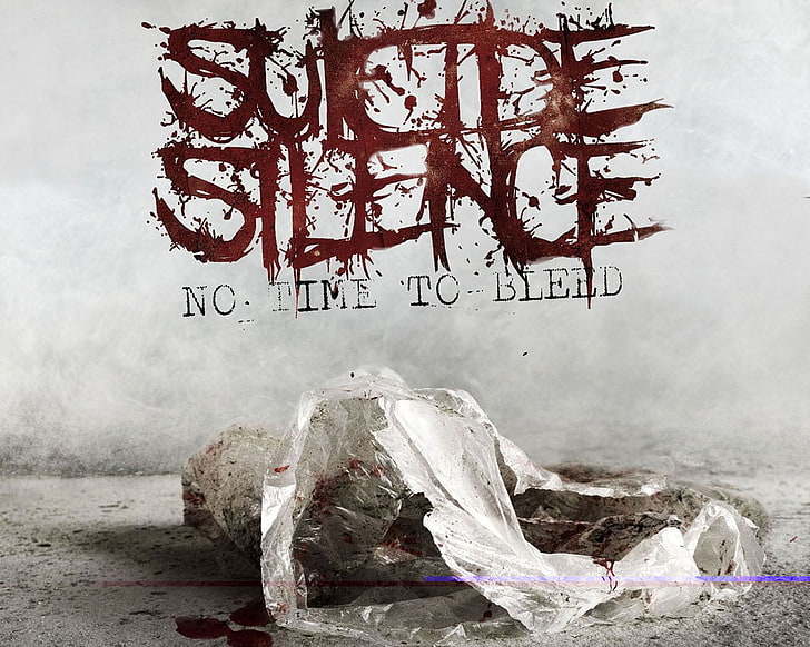 Deathcore, Самоубийствена тишина, Няма време за кървене, текст, лого, HD тапет